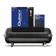 Quincy Compressor QGS Series 15 HP Rotary Screw Compressor, QGS 15 HPD-3 QGS 15 HPD-3